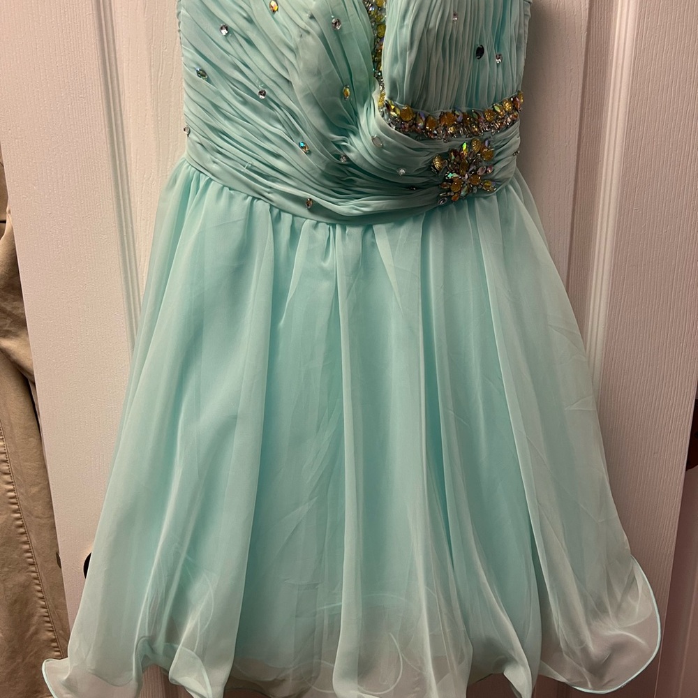 Elegant Aqua Kids Dress